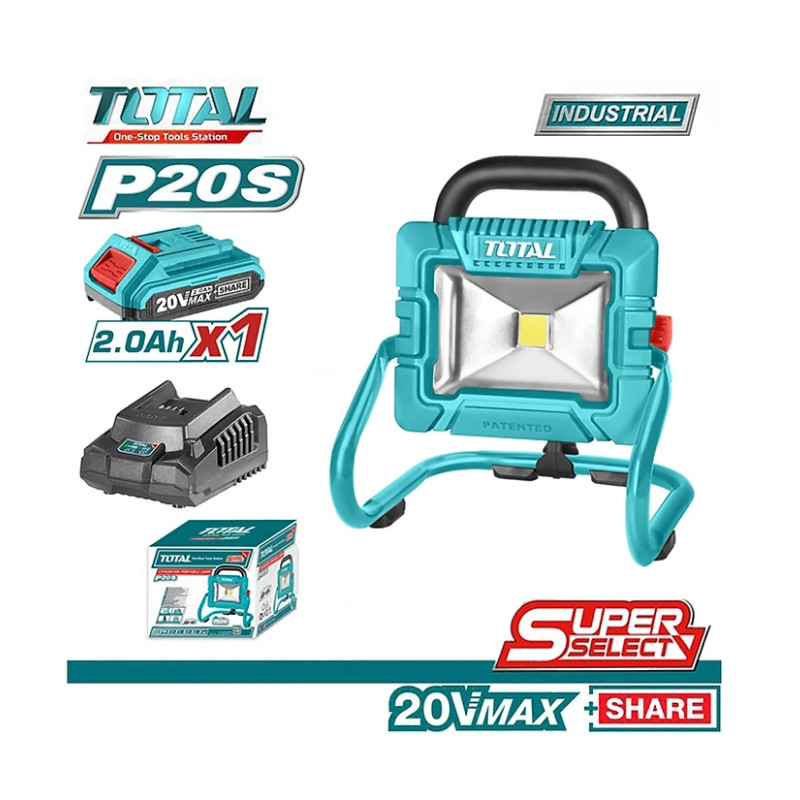 TOTAL AKÜLÜ ÇALIŞMA IŞIĞI 20 V 2,0 AH