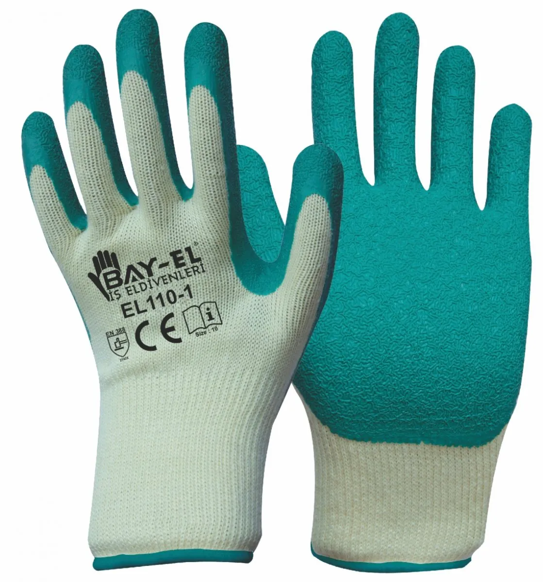 BAY-EL YEŞİL LATEX ELDİVEN 1/2 NO:10 (EL110)