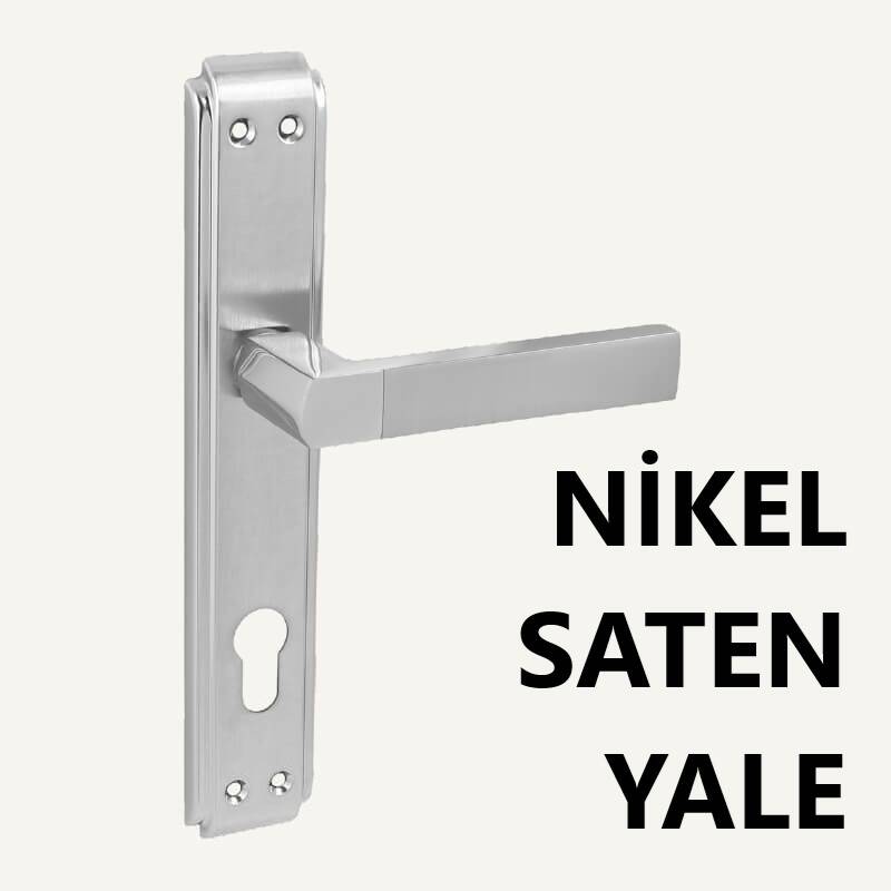 ALÜ. LÜKS POLAT ANKA AYNALI NİKEL SATEN YALE KAPI KOLU