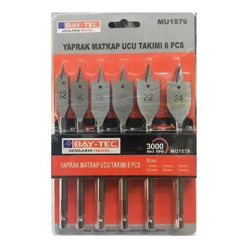 BAY-TEC YAPRAK MATKAP UCU TAKIMI 6 PCS
