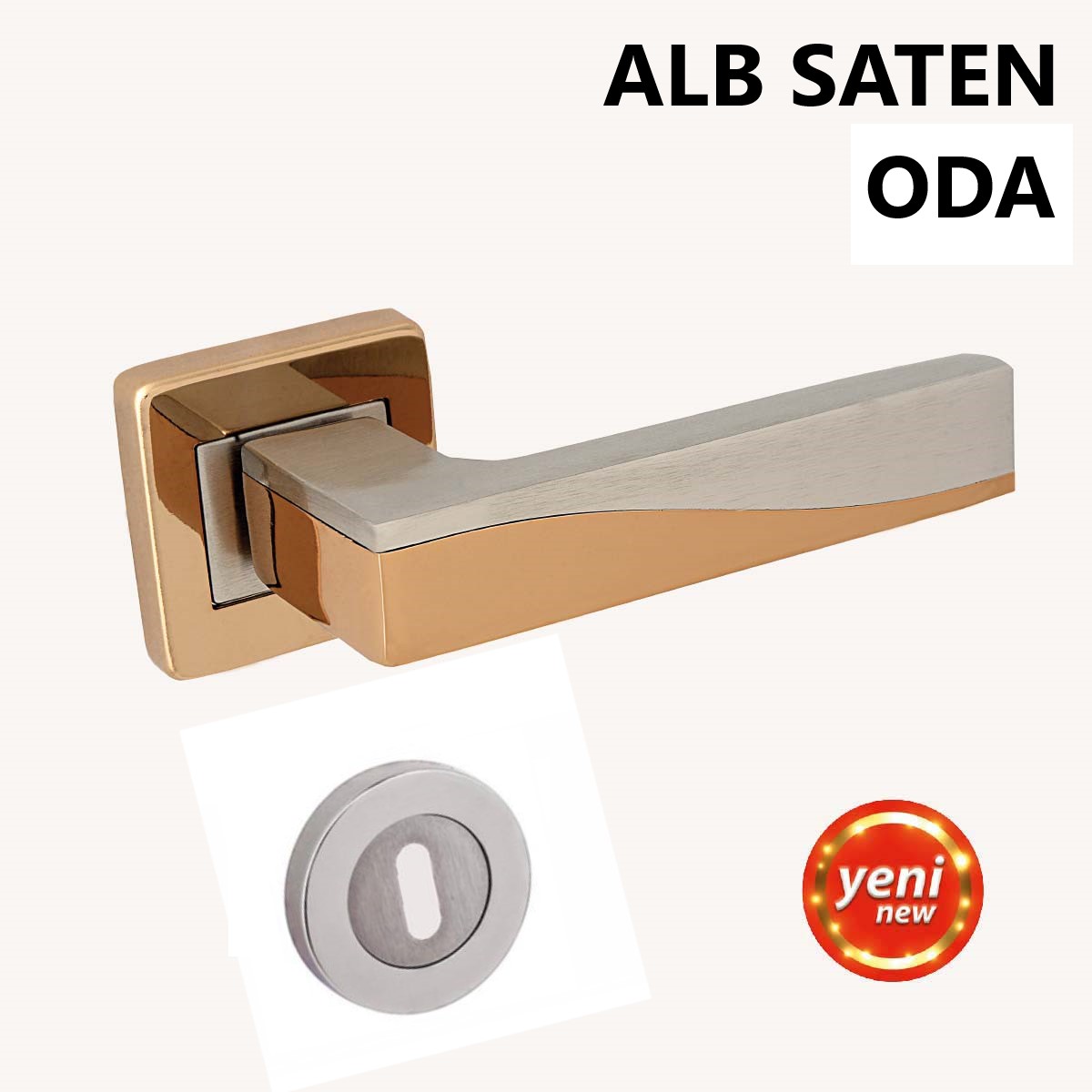 ALÜ. DERYA KARE ROZETLİ ALBİRİFİN SATEN ODA