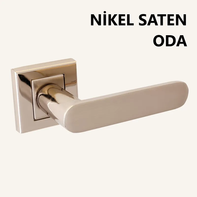 ALÜ. BARBAROS KARE ROZETLİ NİKEL SATEN ODA