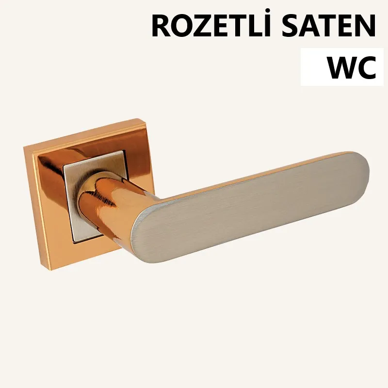 ALÜ. BARBAROS KARE ROZETLİ ALB SATEN WC