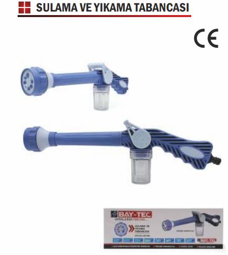 BAY-TEC SULAMA VE YIKAMA TABANCASI 8 FONKSİYONLU