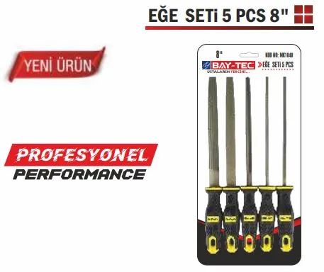 BAY-TEC EĞE SETİ 5 PARÇA - 8 İNÇ