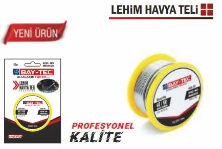 BAY-TEC LEHİM HAVYA TELİ 50 GR 1,2 MM