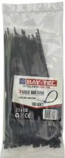 BAY-TEC CIRT KELEPÇE SİYAH 8X650