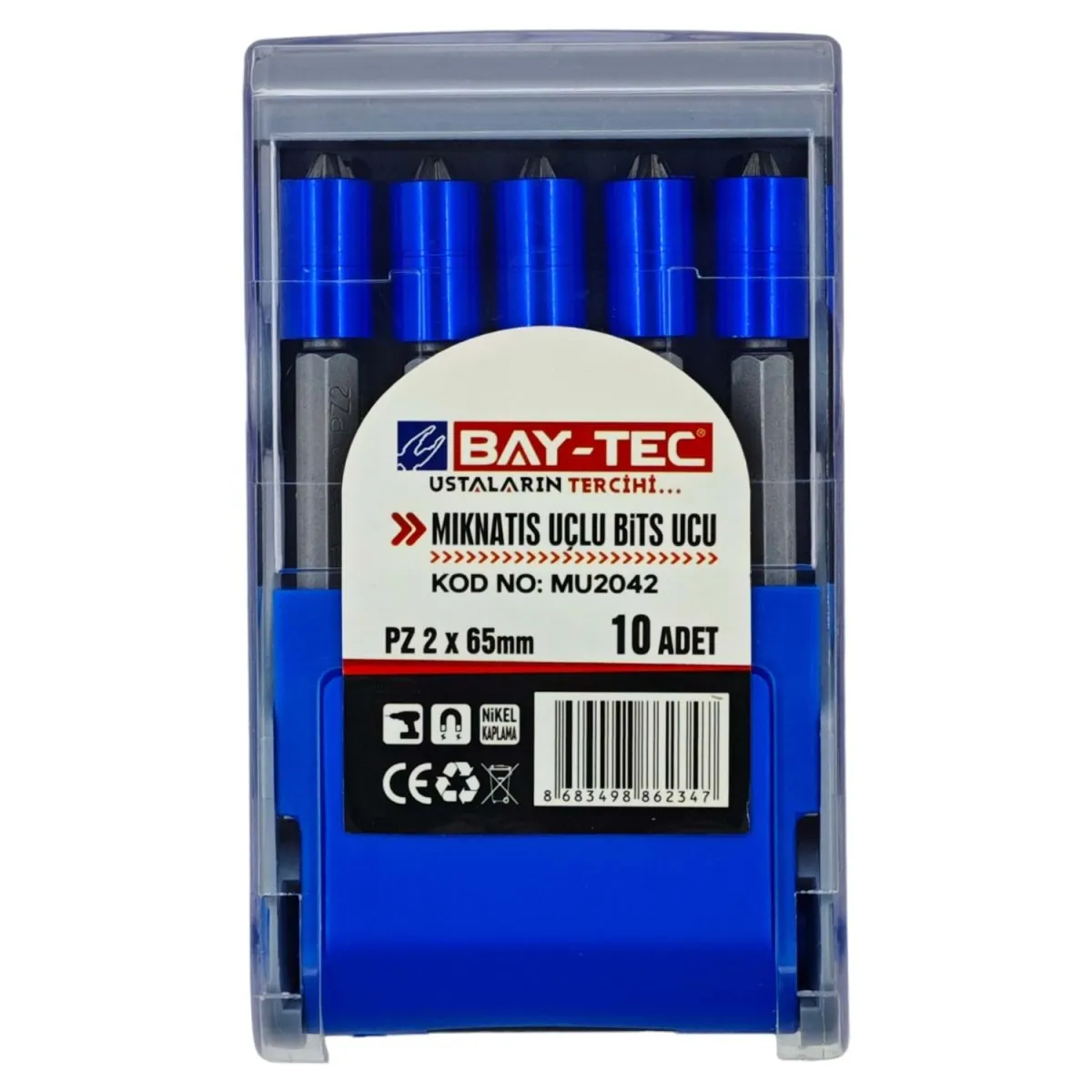 BAY-TEC MIKNATIS UÇLU BİTS UCU PZ2X65 MM2