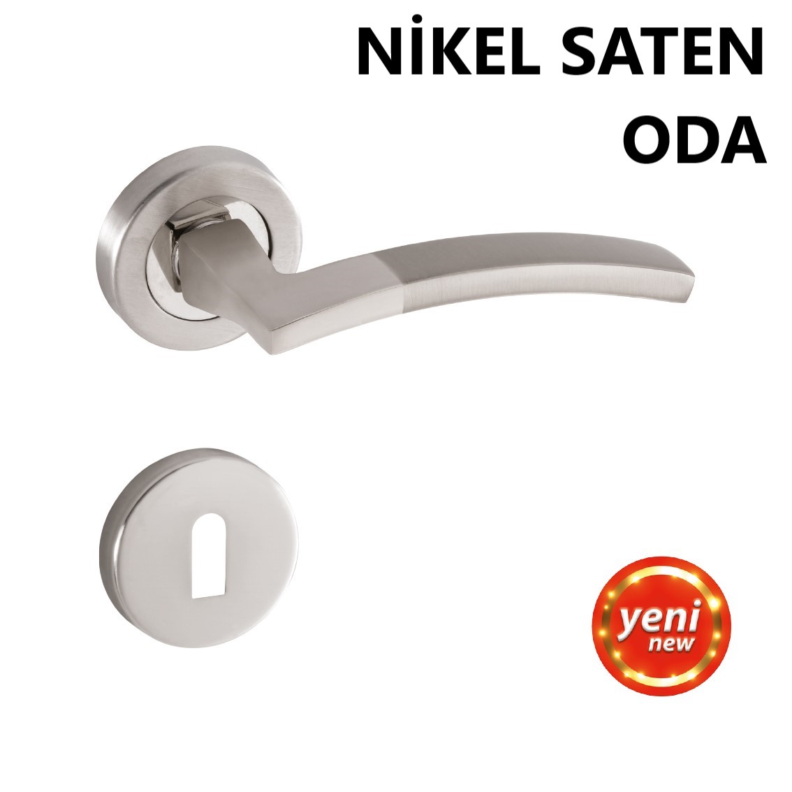 ALÜ. FATİH ROZETLİ NİKEL SATEN ODA