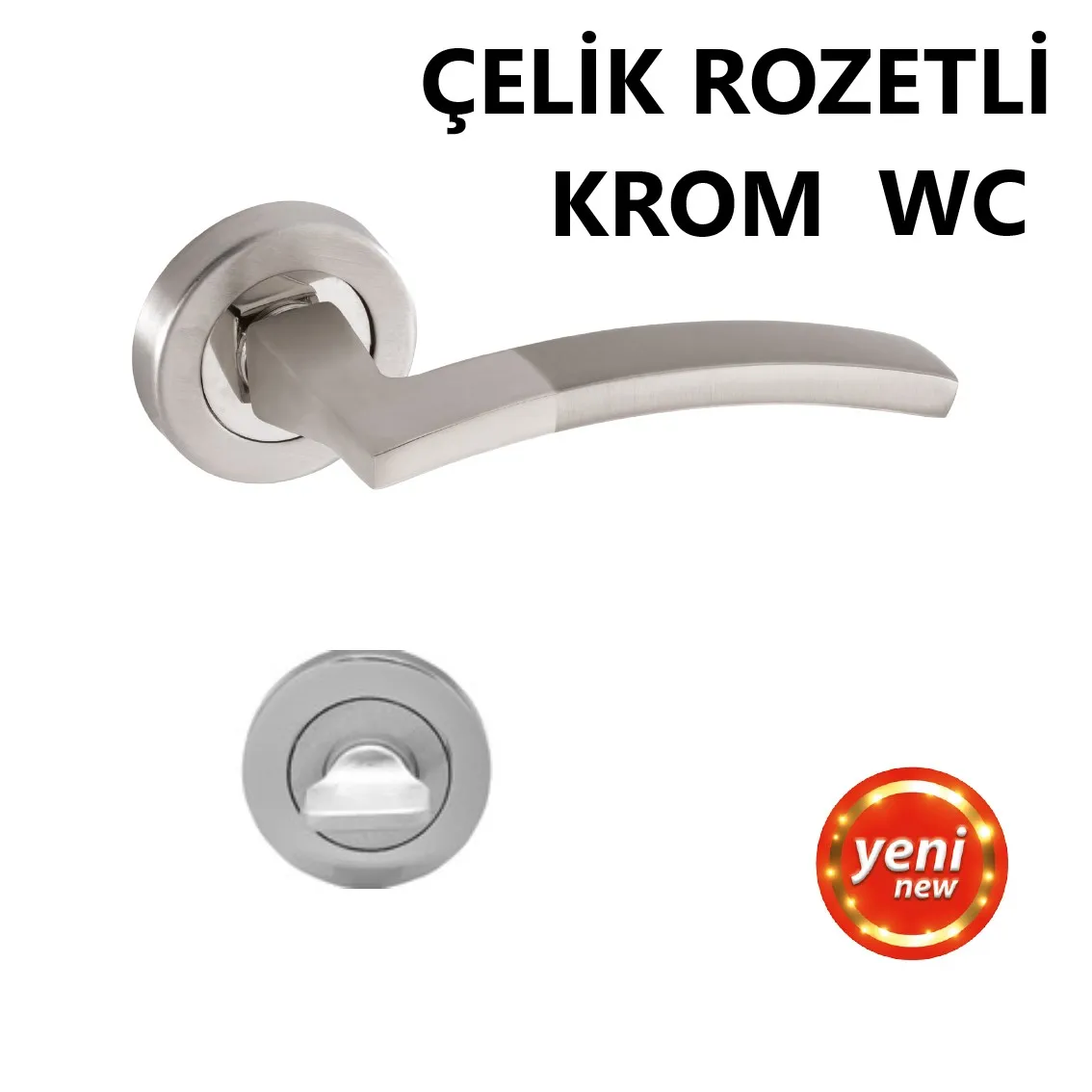 ALÜ. FATİH AÇMALI ÇELİK ROZETLİ KROM WC