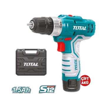 TOTAL ŞARJLI  MATKAP (LI-ION BATARYA 12V ) 