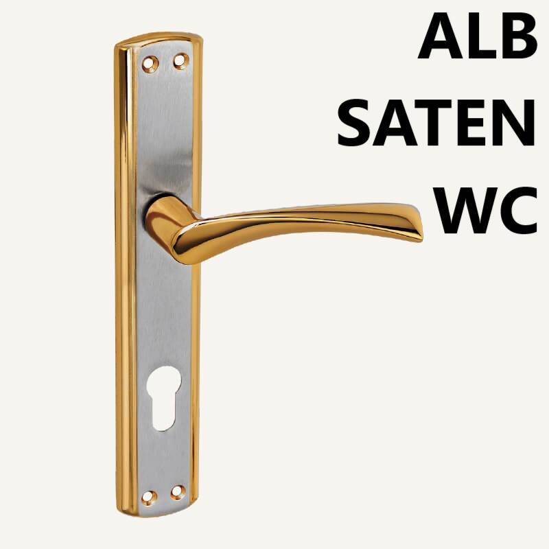 ALÜ. LERZAN SOFUOĞLU AYNALI ALB SATEN WC KAPI KOLU