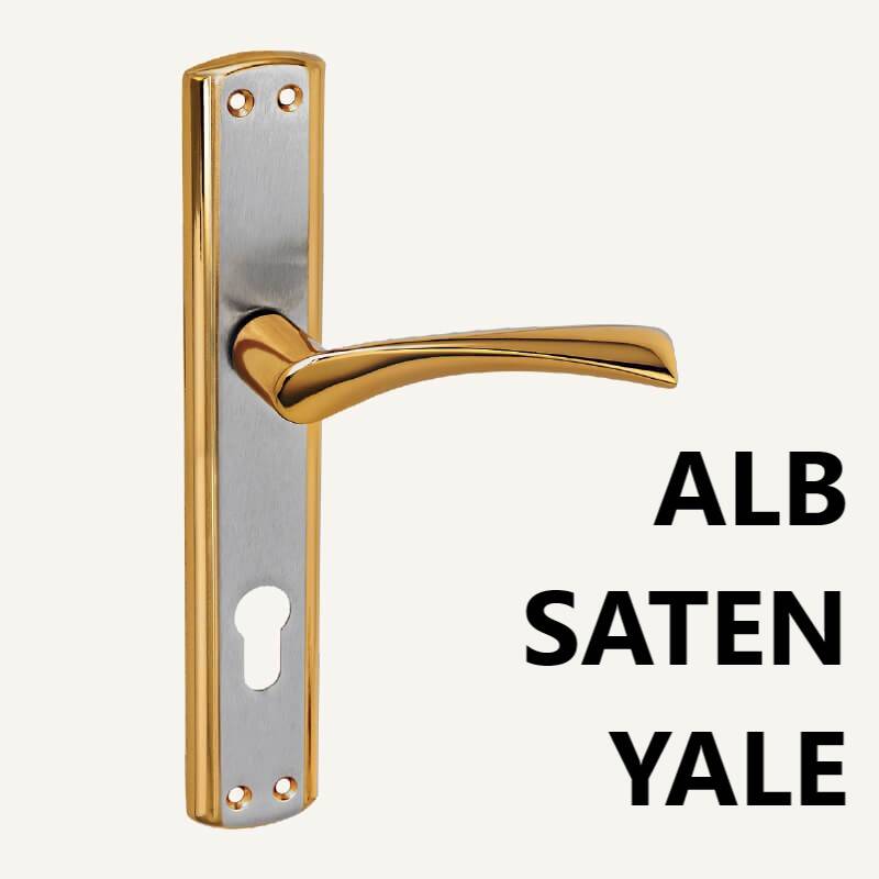 ALÜ. LERZAN SOFUOĞLU AYNALI ALB SATEN YALE KAPI KOLU