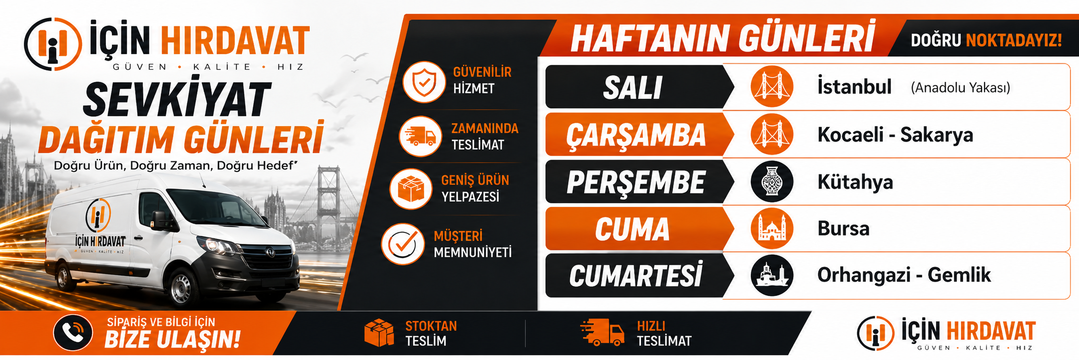 sevkiyat günleri