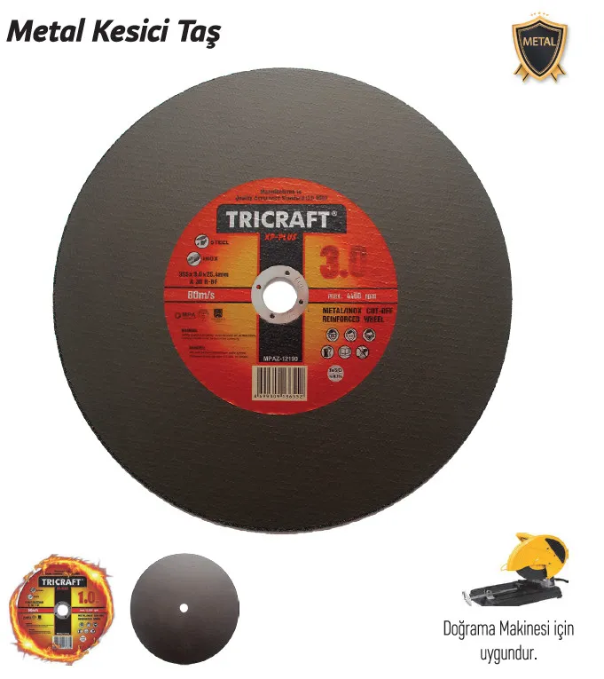 TRİCRAFT METAL KESİCİ TAŞ 355X3.0X4MM