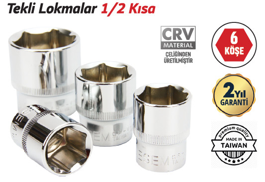 TRİCRAFT TEKLİ LOKMA 1/2 KISA 23 MM