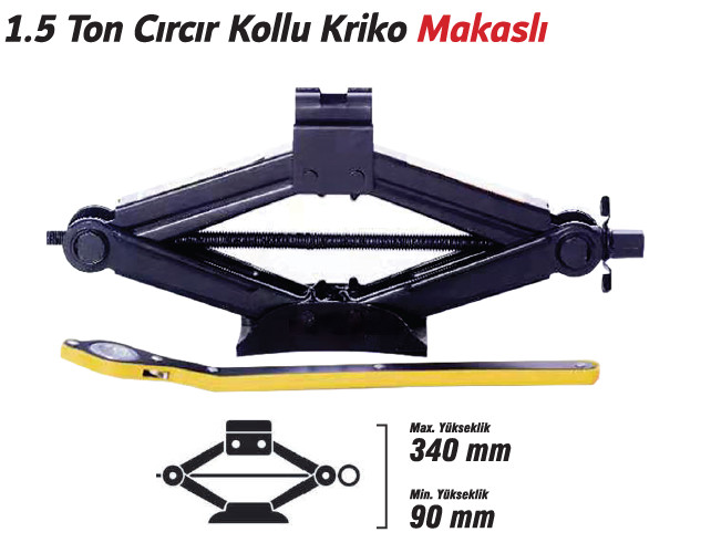TRİCRAFT CIRCIR KOLLU KRİKO MAKASLI 1.5 TON