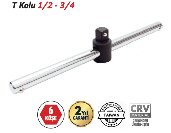 TRİCRAFT T KOLU 1/2- 250 MM