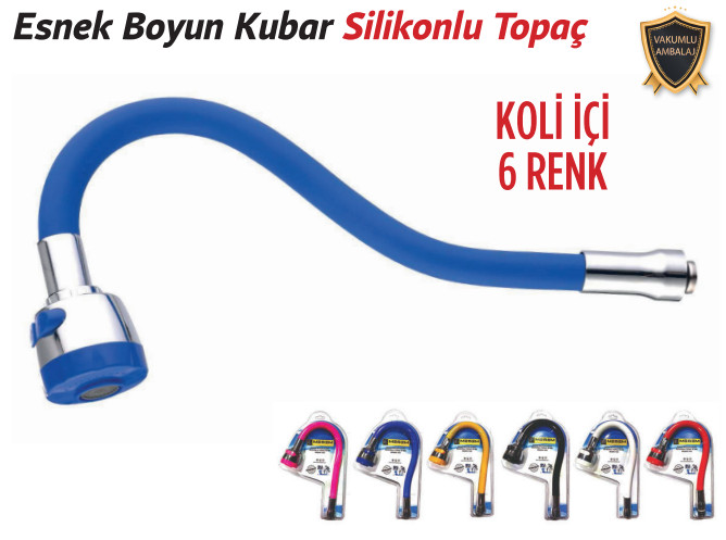 TRİCRAFT KUBAR ESNEK BOYUN SİLİKONLU TOPÇA RENKLİ 