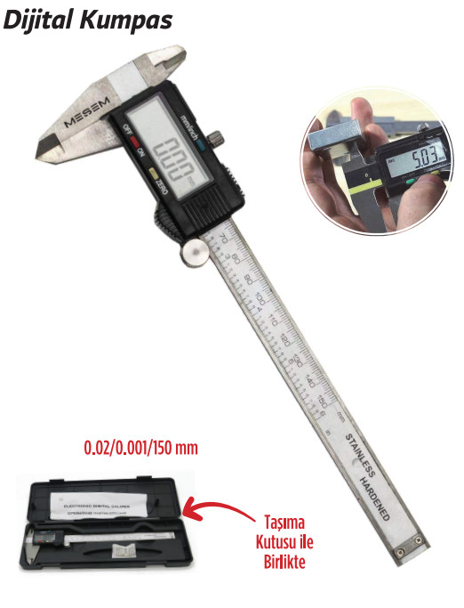 TRİCRAFT DİJİTAL KUMPAS 150 MM