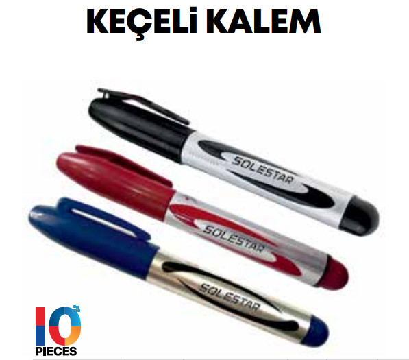 SOLESTAR KEÇELİ KALEM KIRMIZI