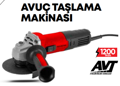 SOLESTAR AVUÇ TAŞLAMA MAKİNESİ 1200 W