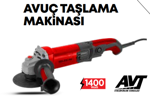 SOLESTAR AVUÇ TAŞLAMA MAKİNESİ 1400 W