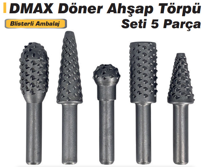 DMAX DÖNER AHŞAP TÖRPÜ SETİ 5 PARÇA