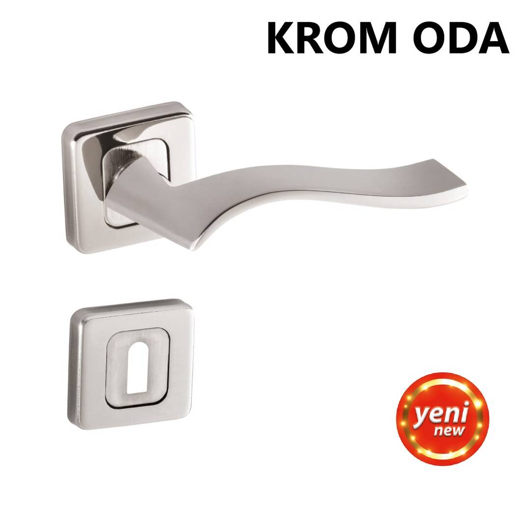 ALÜ. PINAR  ROZETLİ KROM ODA KAPI KOLU KAPI KOLU