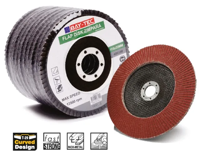 BAY-TEC 115*22 MM 40 KUM FLAP DİSK ZIMPARA
