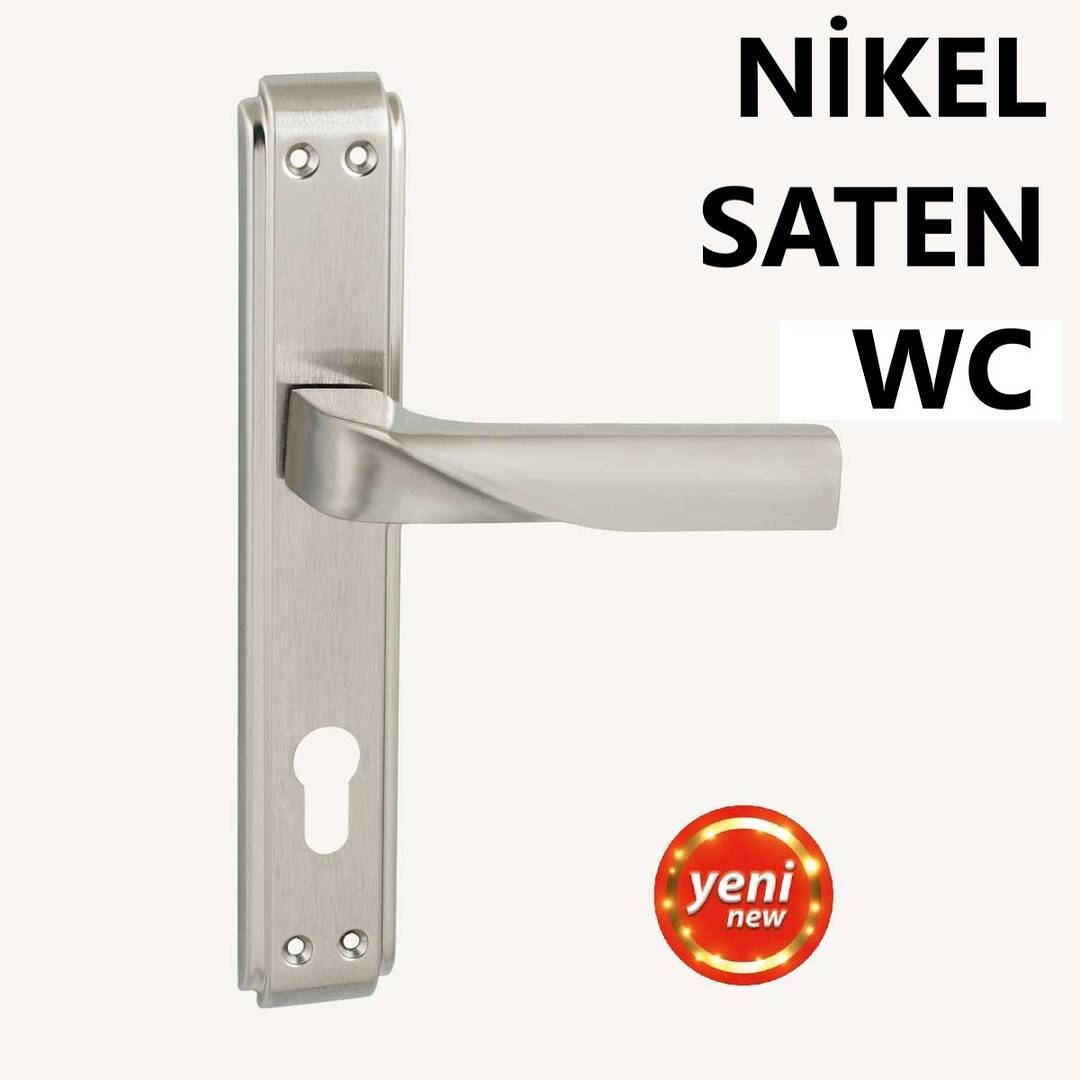 ALÜ.NOYAN ANKA AYNALI NİKEL SATEN WC KAPI KOLU