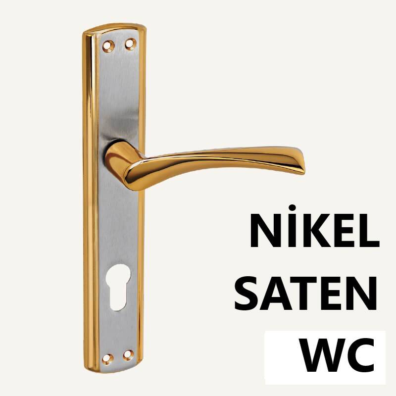 ALÜ. LERZAN ANKA AYNALI NİKEL SATEN  WC  KAPI KOLU