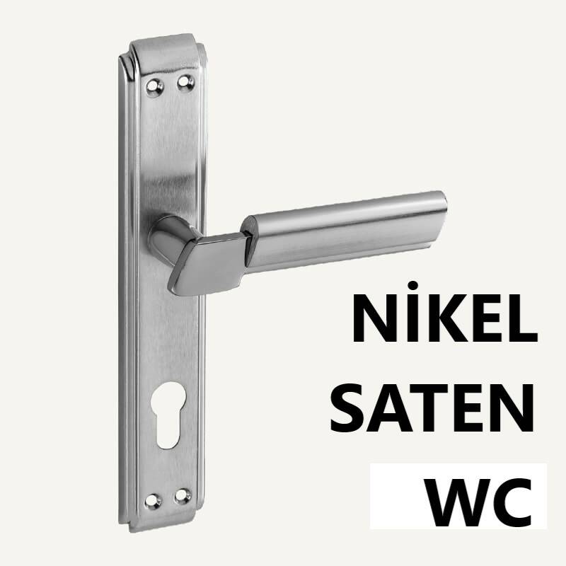 ALÜ. LİNDA ANKA AYNALI NİKEL SATEN WC KAPI KOLU