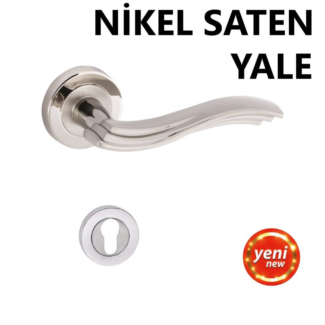 ALÜ. SENDİ  ROZETLİ NİKEL SATEN YALE KAPI KOLU
