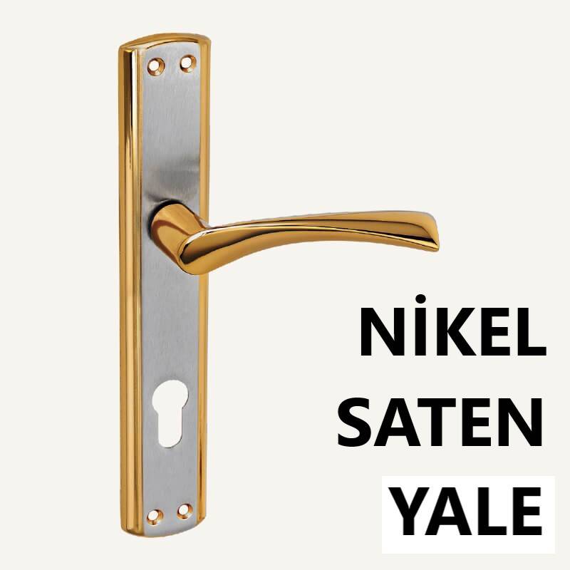 ALÜ. LERZAN ANKA AYNALI NİKEL SATEN YALE KAPI KOLU