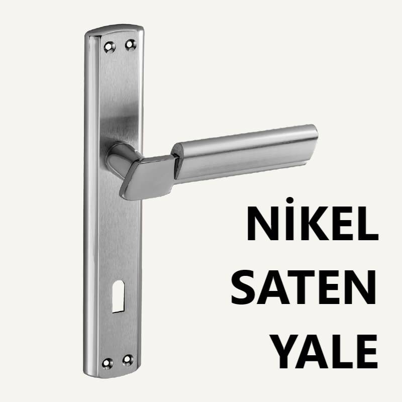 ALÜ. LİNDA SOFUOĞLU  AYNALI NİKEL SATEN YALE KAPI KOLU