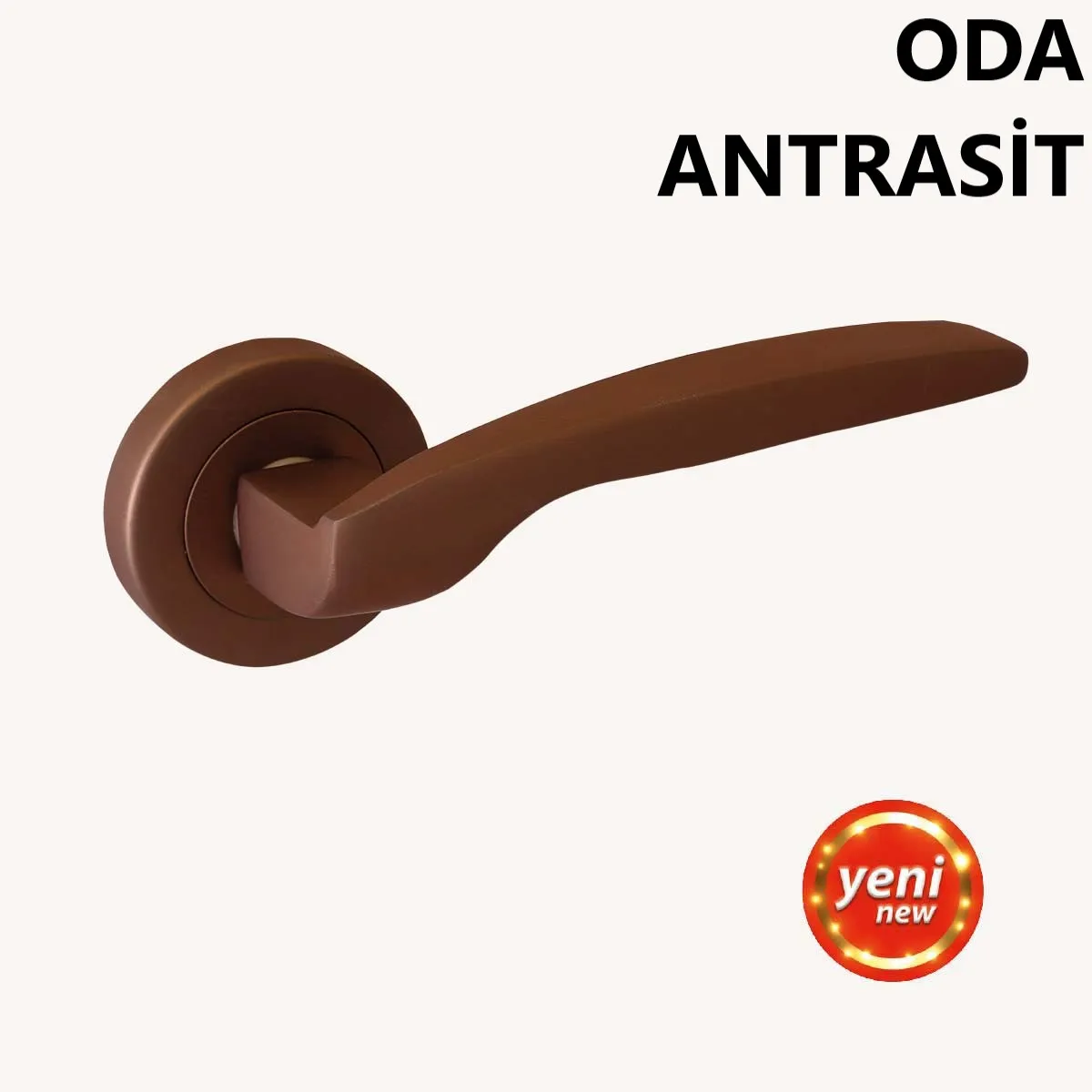 ALÜ. ARAS ROZETLİ MAT ANTRASİT ODA