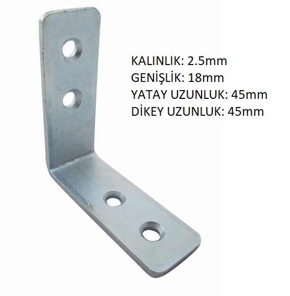 NO:5 L GÖNYE 2,5X18X45X45MM