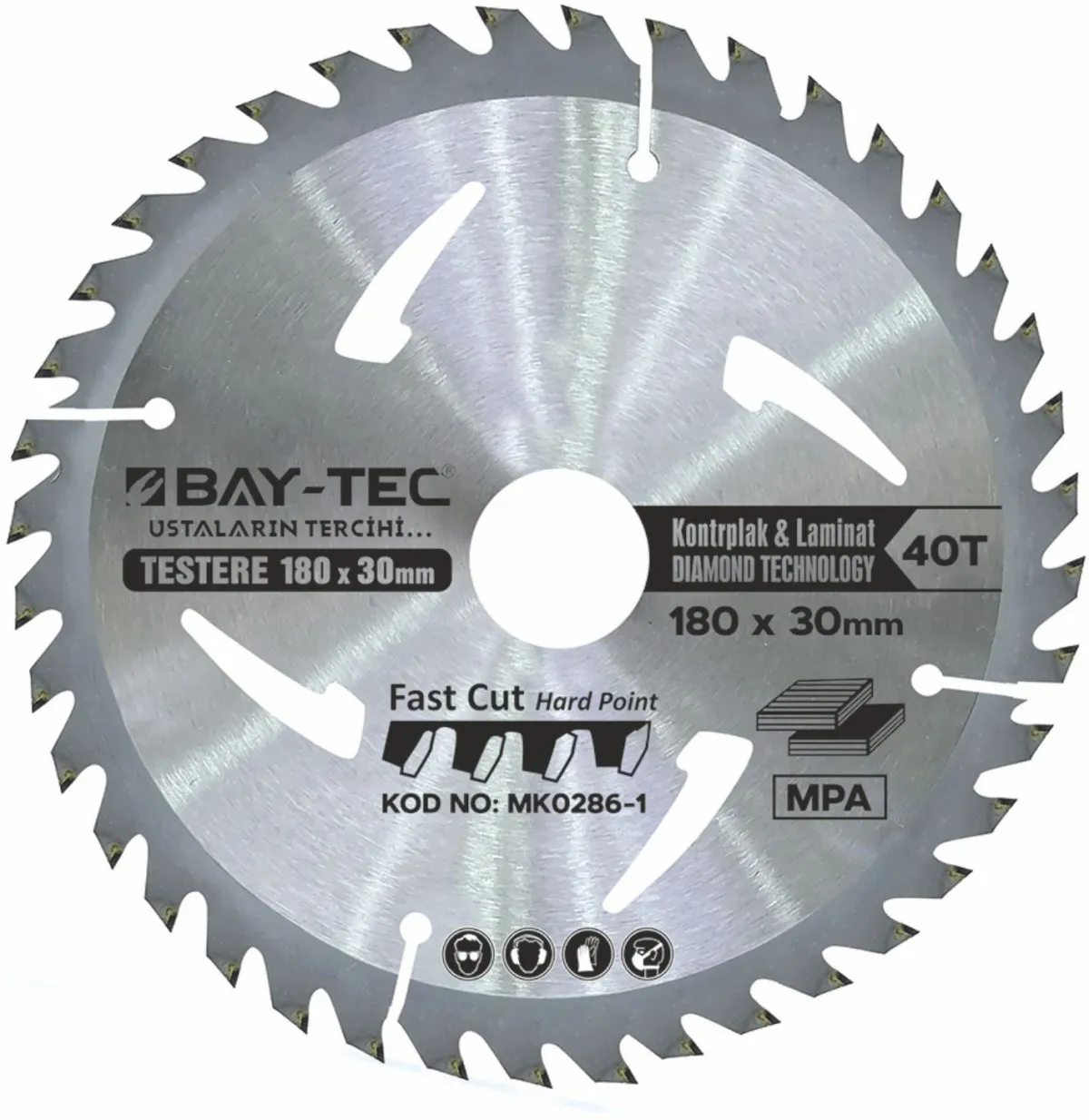BAY-TEC ELMAS SUNTA TESTERE 185 MM X 30 MM