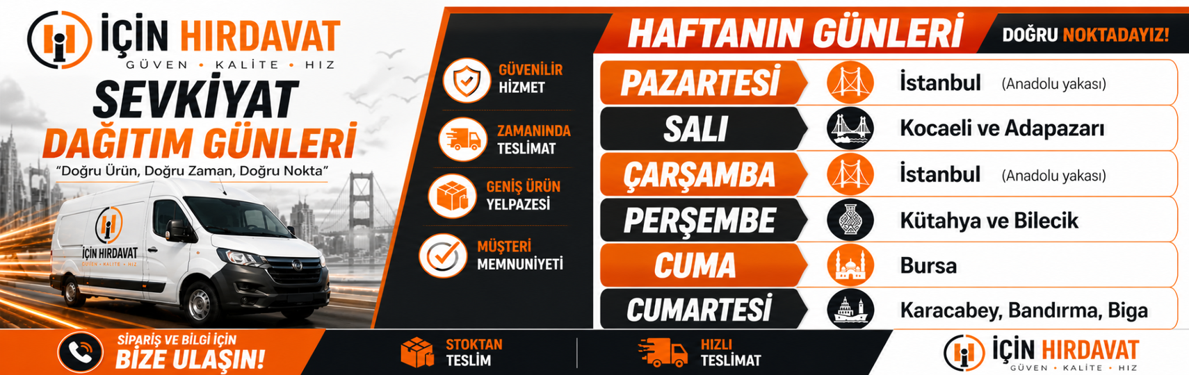 sevkiyat günleri